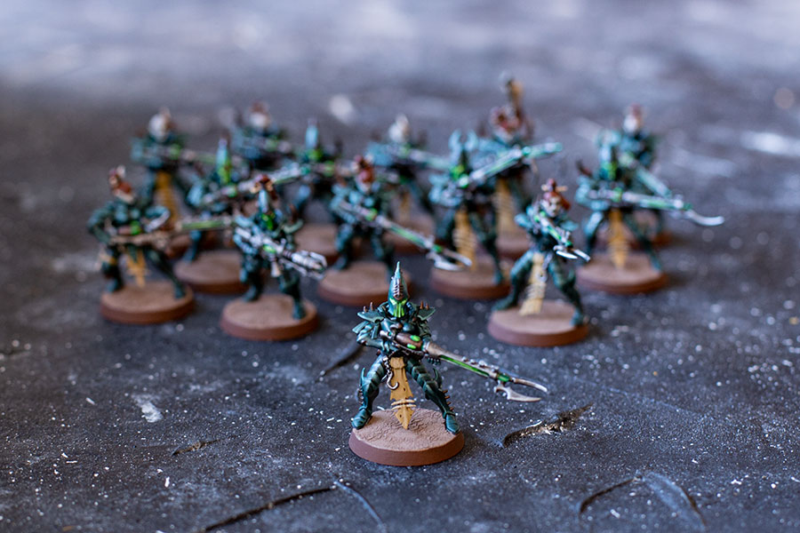 Kabalite Warriors Warhammer bemalt