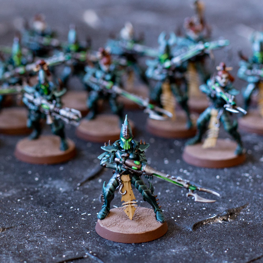 Kabalite Warriors Warhammer bemalt