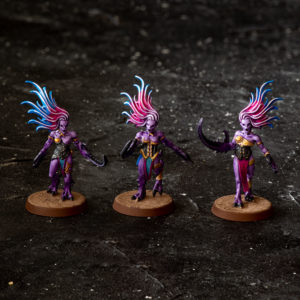 Daemonettes of Slaanesh Miniaturen bemalt