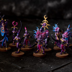 Daemonettes of Slaanesh Miniaturen bemalt