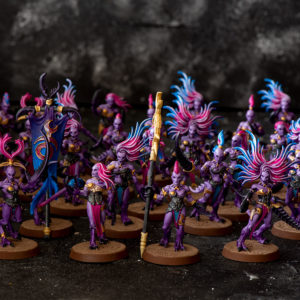 Daemonettes of Slaanesh Miniaturen bemalt