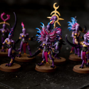 Daemonettes of Slaanesh Miniaturen bemalt