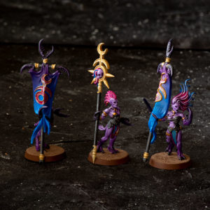 Daemonettes of Slaanesh Miniaturen bemalt