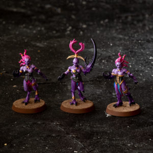 Daemonettes of Slaanesh Miniaturen bemalt