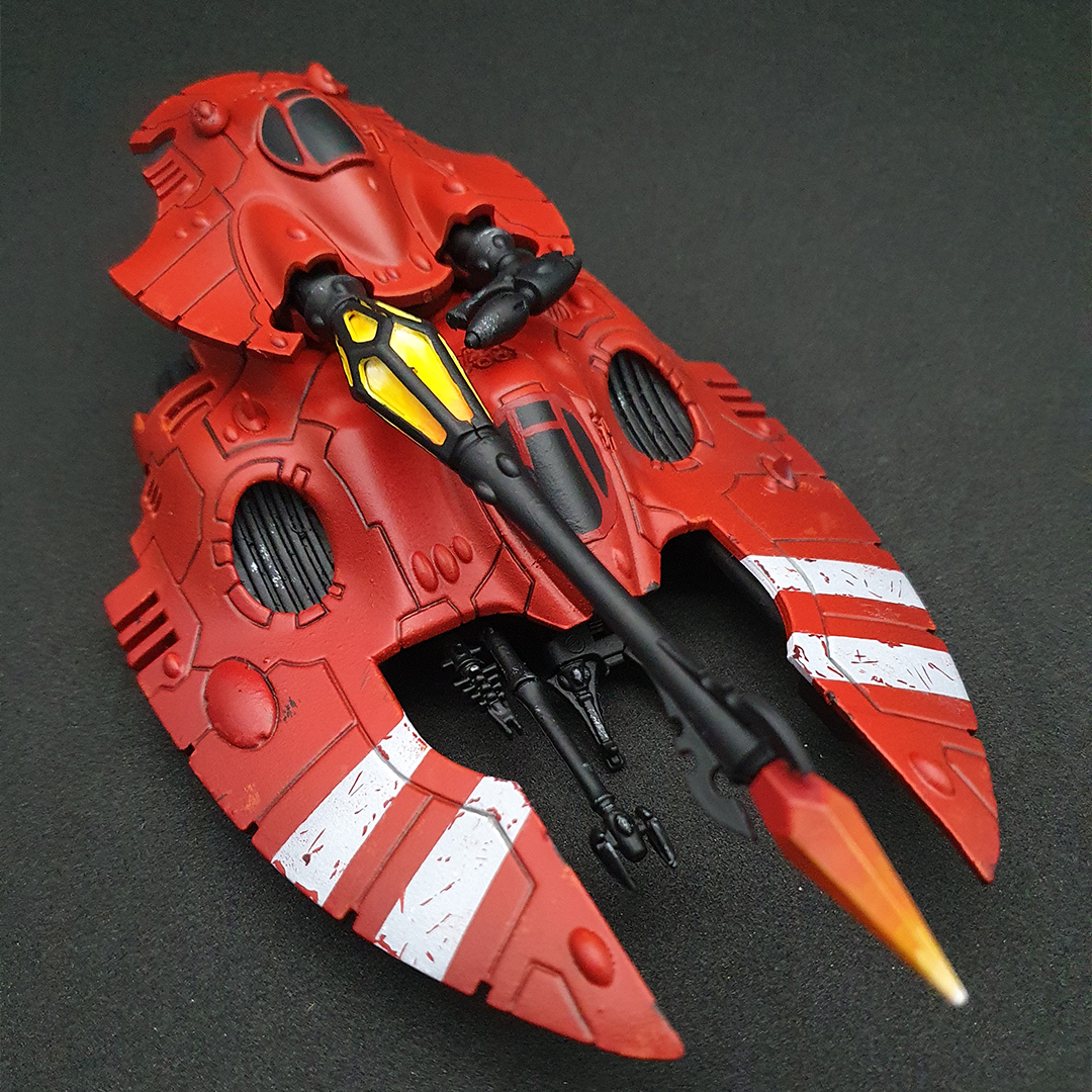 Eldar Tanks Rot bemalt Warhammer 40k