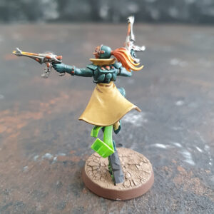 Warhammer Harlequin Troupe Miniaturen bemalt green