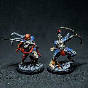 KDM Bloody Sword of Deadrock and Bowmaster of Deadrock Painted