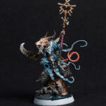 Warhammer Skaven Grey Seer Miniature bemalt